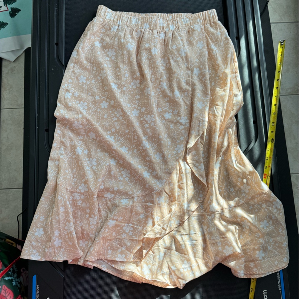 Disney Cream Floral A-Line Skirt